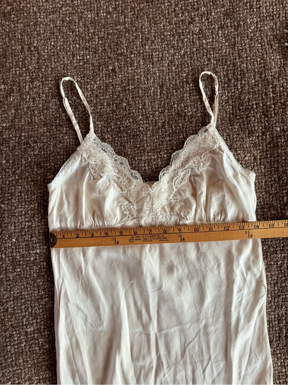 Vintage Silk Lace-Trimmed Slip - Picture 7 of 9